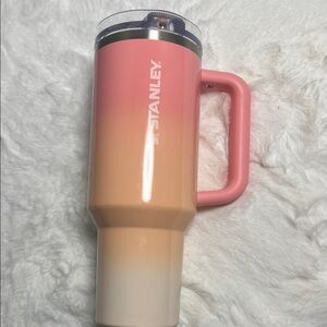 Stanley Pink to Cream Gradient Travel Tumbler with Handle